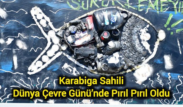 Karabiga sahili Dünya Çevre Günü’nde pırıl pırıl oldu