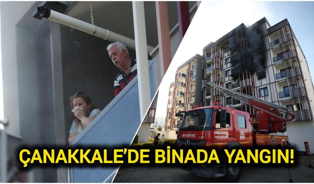 Çanakkale’de Binada Yangın!