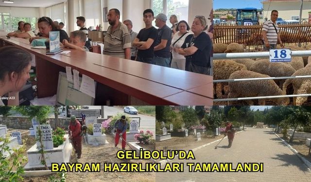 Çanakkale Gelibolu’da bayram hazırlıkları tamamlandı
