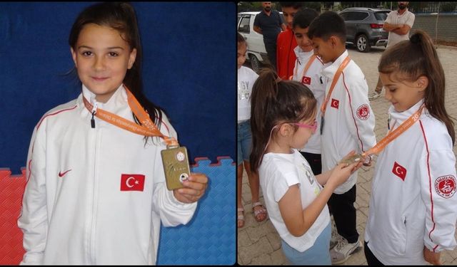 10 yaşındaki karateci Arin Vefa, Balkan şampiyonu oldu