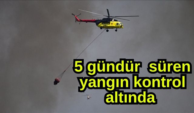 5 gündür  süren yangın kontrol altında