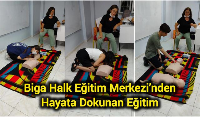 Biga Halk Eğitim Merkezi’nden Hayata Dokunan Eğitim