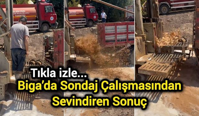Biga’da Sondaj Çalışmasından Sevindiren Sonuç