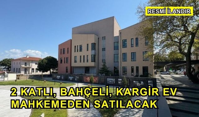 2 Katlı, Bahçeli, Kargir Ev Mahkemeden Satılacak