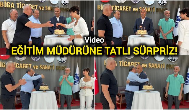 Biga TSO’dan Erkan Bilen’e doğum günü jesti