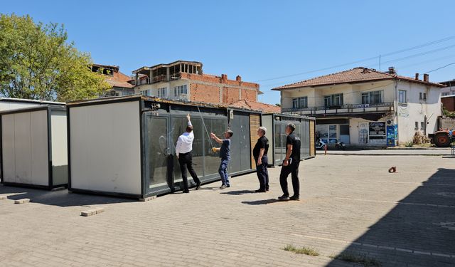 Komşu ilde depremden etkilenen esnaf için konteyner çarşı kurulacak