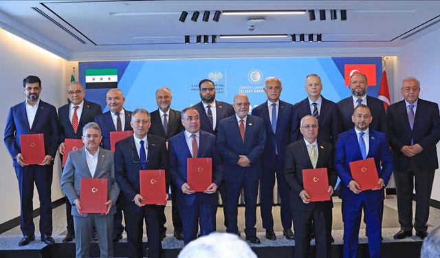 Türkiye-Suriye İş Konseyi'nin kurulmasına yönelik mutabakat zaptı imzalandı