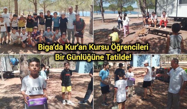 Biga’da Kur’an Kursu Öğrencileri Bir Günlüğüne Tatilde!