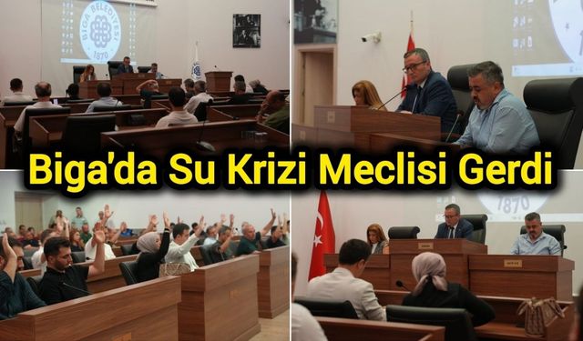 Biga'da Su Krizi Meclisi Gerdi