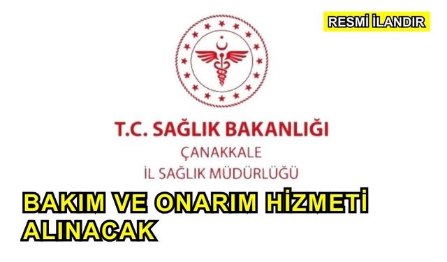 Bakım ve Onarım Hizmeti Alınacak