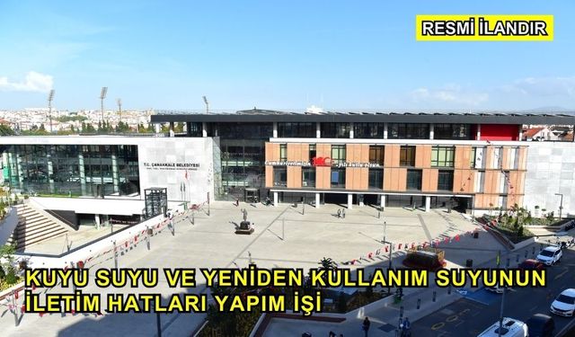 Kuyu Suyu ve Yeniden Kullanım Suyunun İletim Hatları Yapım İşi