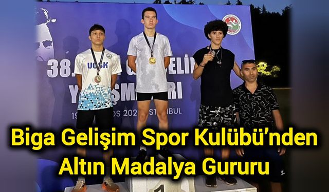38. Sadi Gülçelik Yarışmalarında Altın Madalya Biga’ya