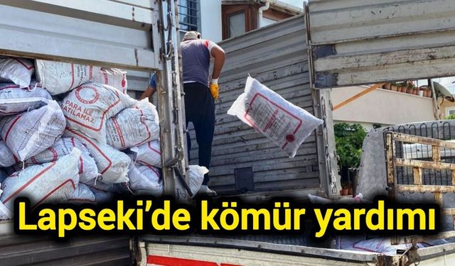 Çanakkale Lapseki’de kömür yardımı