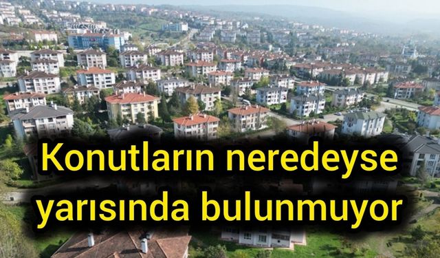 Konutların neredeyse yarısında bulunmuyor