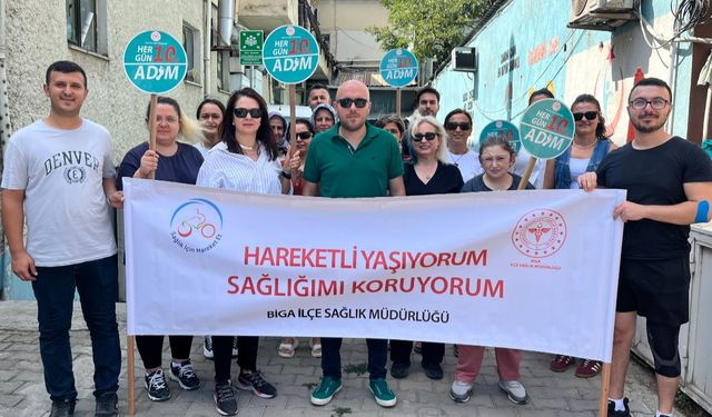 “Hareket Et, Doğru Beslen, Sağlıklı Yaşa” Mesajı Biga’da Verildi