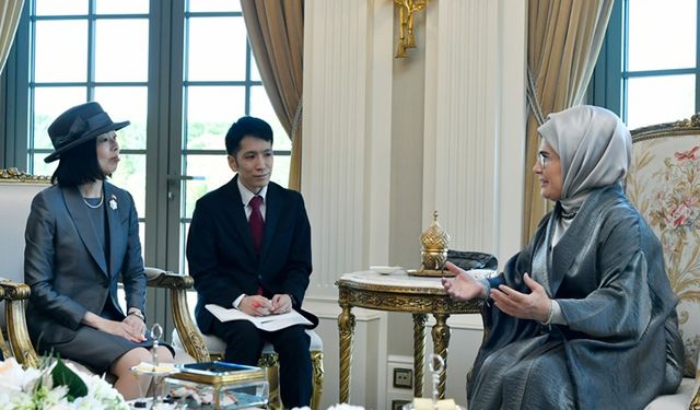 Emine Erdoğan, Japonya Altes Prensesi Mikasa ile görüştü