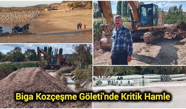 Biga Kozçeşme Göleti'nde Kritik Hamle