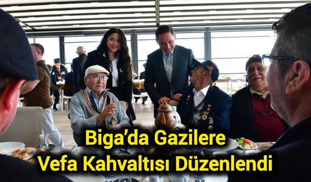 Biga’da Gazilere Vefa Kahvaltısı Düzenlendi