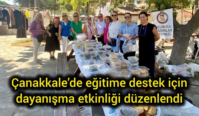 Çanakkale’de eğitime destek için dayanışma etkinliği düzenlendi