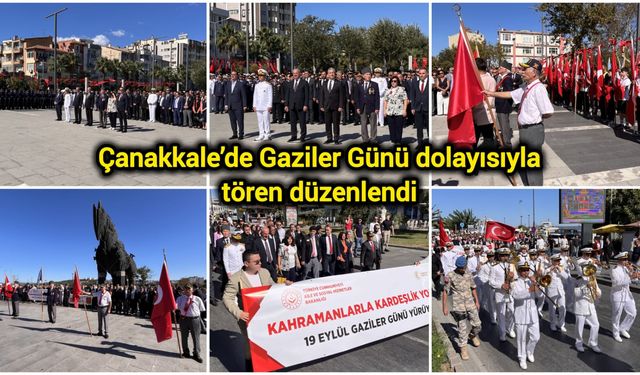 Çanakkale’de Gaziler Günü dolayısıyla tören düzenlendi