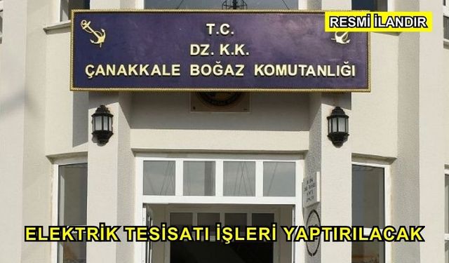 Elektrik Tesisatı İşleri Yaptırılacak