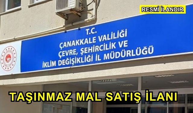 Taşınmaz Mal Satış İlanı