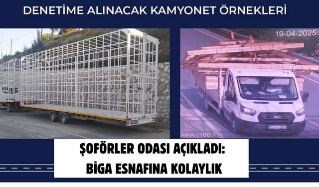 Şoförler odası açıkladı: Biga esnafına kolaylık