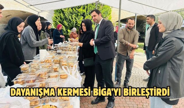 Dayanışma kermesi Biga’yı birleştirdi