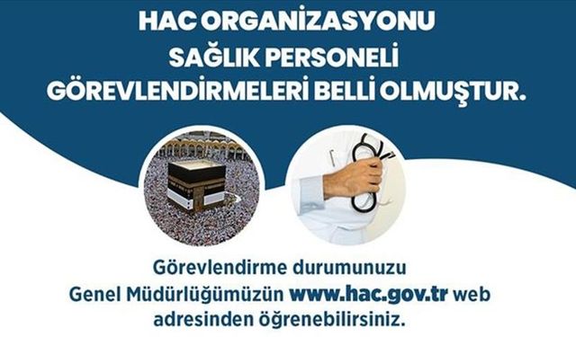 Hacda hizmet verecek sağlık personeli başvuruları başladı
