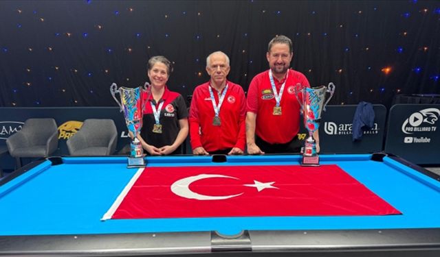 Milli bilardocular Avrupa şampiyonu oldu