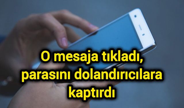 O mesaja tıkladı, parasını dolandırıcılara kaptırdı