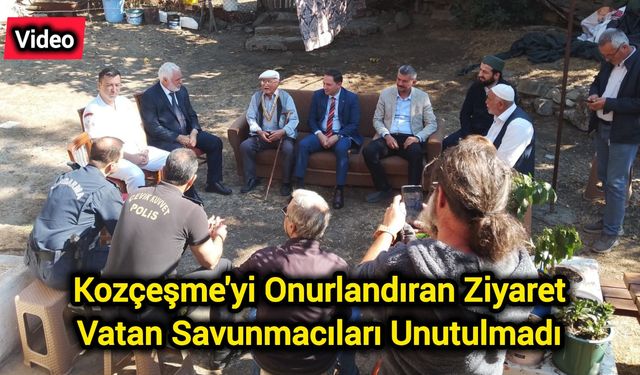 Kozçeşme'yi Onurlandıran Ziyaret: Vatan Savunmacıları Unutulmadı