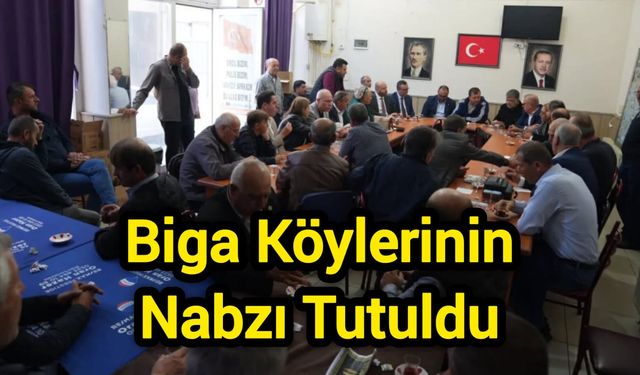 Biga Köylerinin Nabzı Tutuldu