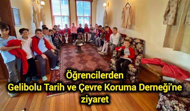 Öğrencilerden Gelibolu Tarih ve Çevre Koruma Derneği'ne ziyaret