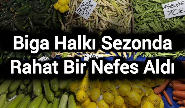 Biga Halkı Sezonda Rahat Bir Nefes Aldı