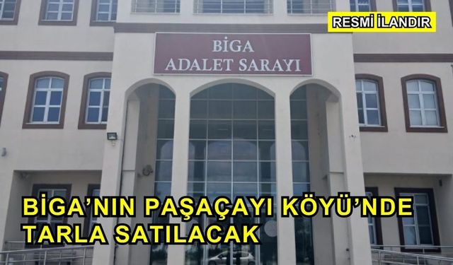 Biga’nın Paşaçayı Köyü’nde Tarla Satılacak
