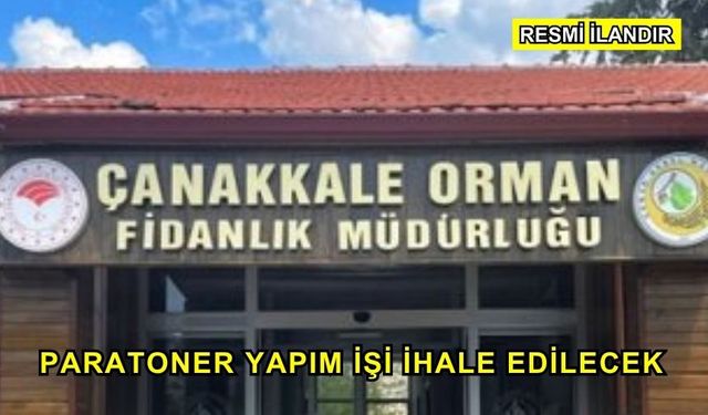 Paratoner Yapım İşi İhale Edilecek