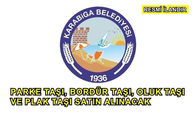Parke Taşı, Bordür Taşı, Oluk Taşı ve Plak Taşı Satın Alınacak