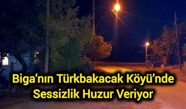 Biga’nın Türkbakacak Köyü’nde Sessizlik Huzur Veriyor
