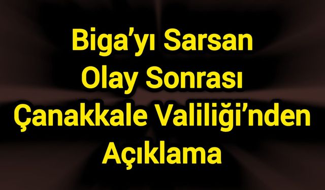 Biga’da, okuldaki kavga sonrası valilikten ilk açıklama