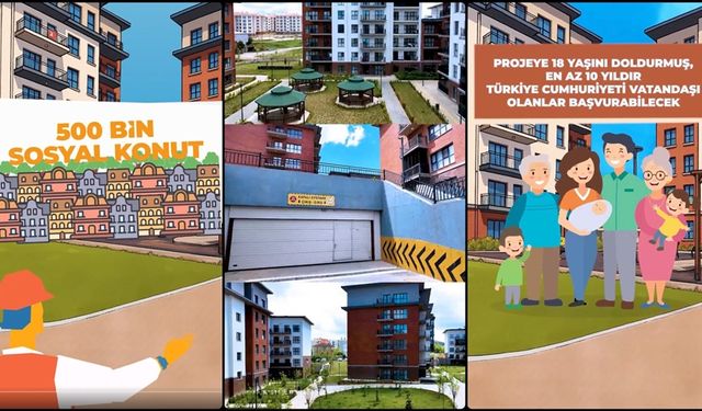 Kurum, Yüzyılın Konut Projesi'nin detaylarının anlatıldığı video paylaştı