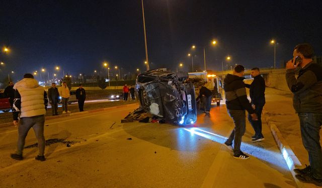 2 otomobilin çarpıştığı kazada 1 kişi yaralandı