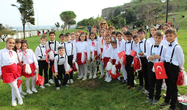 Gelibolu'da 300 zeytin fidanı toprakla buluştu