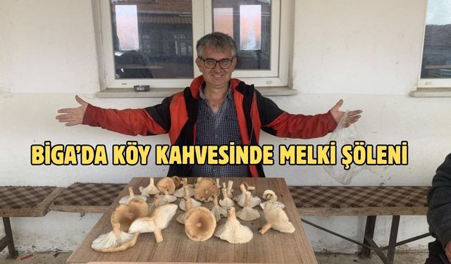 Biga’da köy kahvesinde melki şöleni