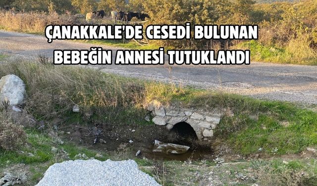 Çanakkale'de cesedi bulunan bebeğin annesi tutuklandı