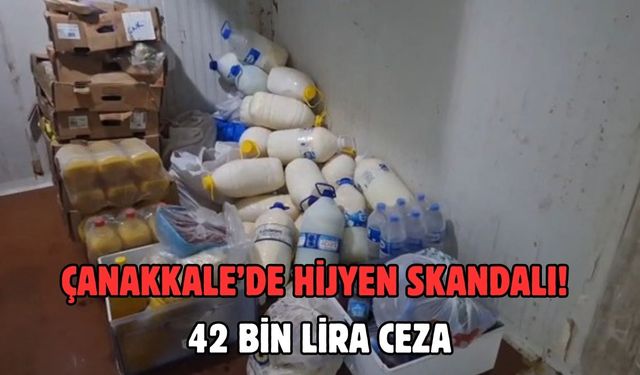 Çanakkale’de hijyen skandalı! 42 bin lira ceza