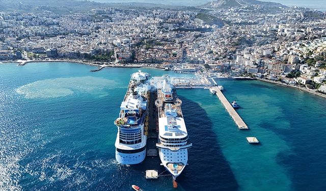 Türkiye limanlarına gelen kruvaziyer yolcu sayısı rekor kırdı