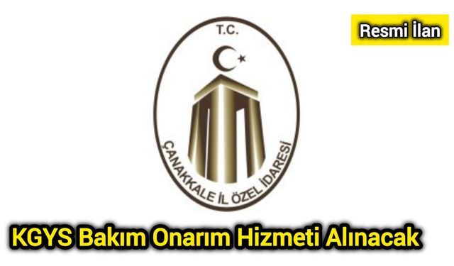 KGYS Bakım Onarım Hizmeti Alınacak