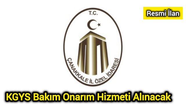 KGYS Bakım Onarım Hizmeti Alınacak