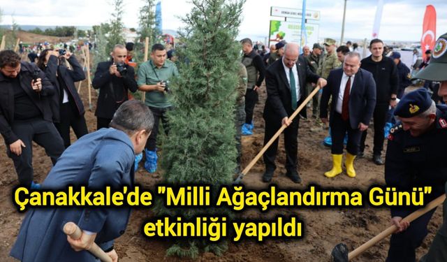 Çanakkale'de "Milli Ağaçlandırma Günü" etkinliği yapıldı